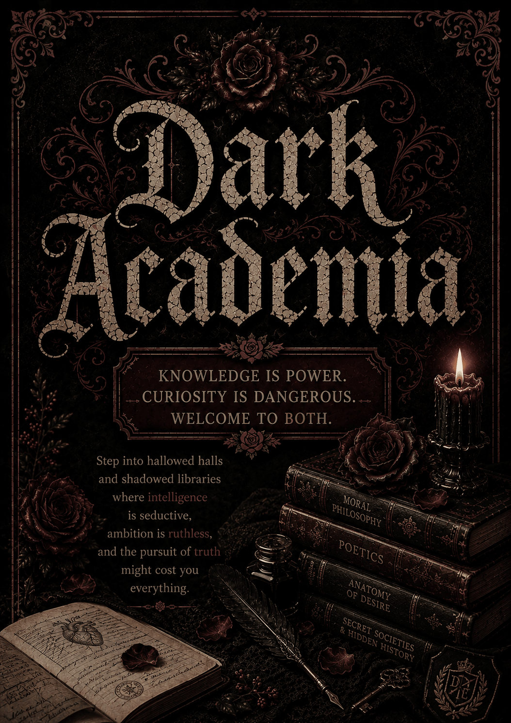 Dark Academia - The Dark Rose Emporium