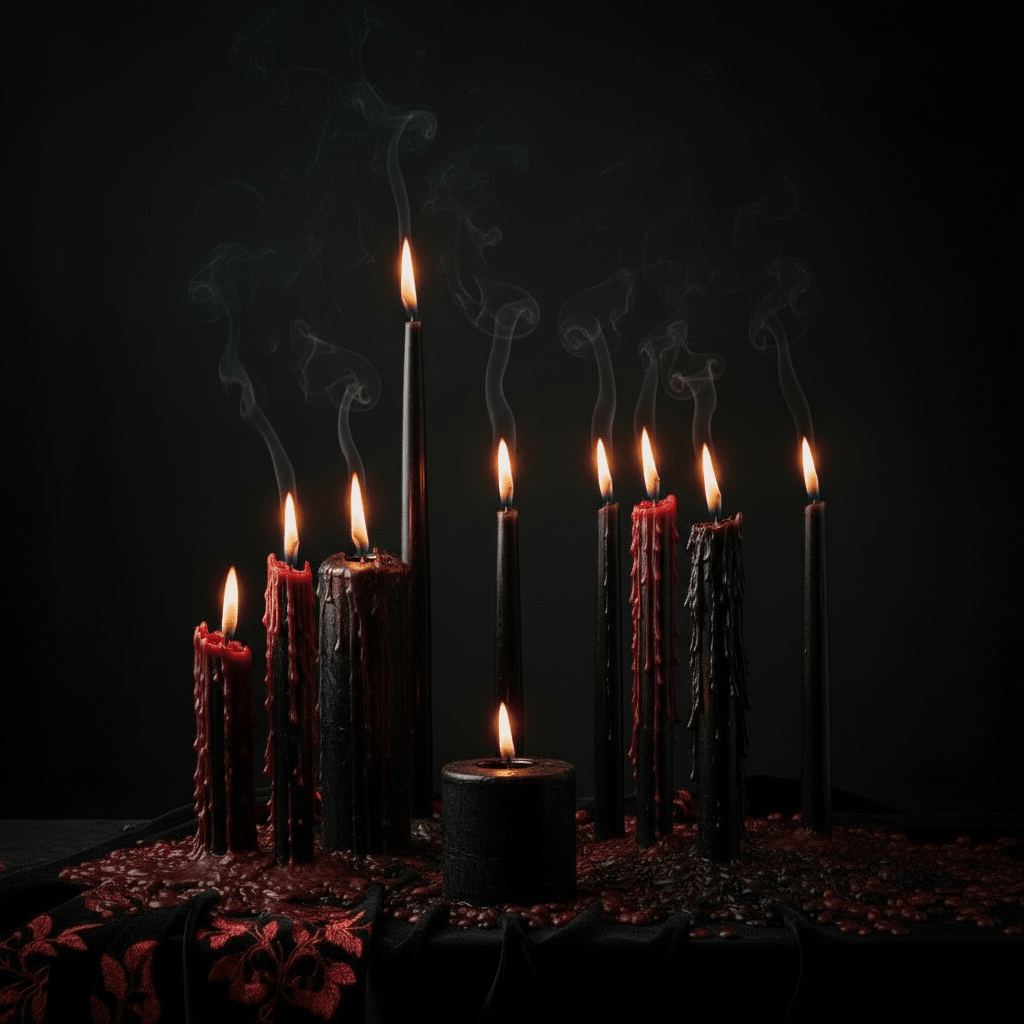 Dripping Candles - The Dark Rose Emporium