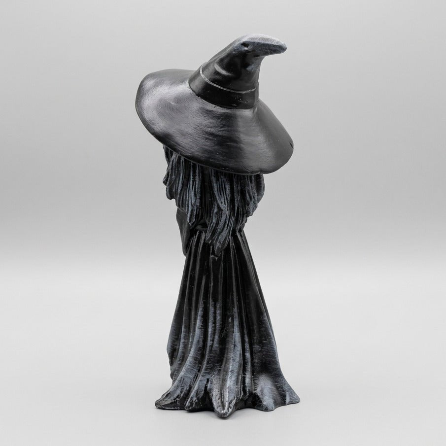 Skeleton Girl Standing With Witch Hat - Figurine - The Dark Rose Emporium