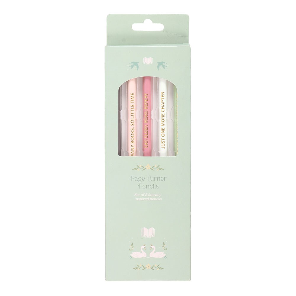 5-pack litteraturinspirerade pennor