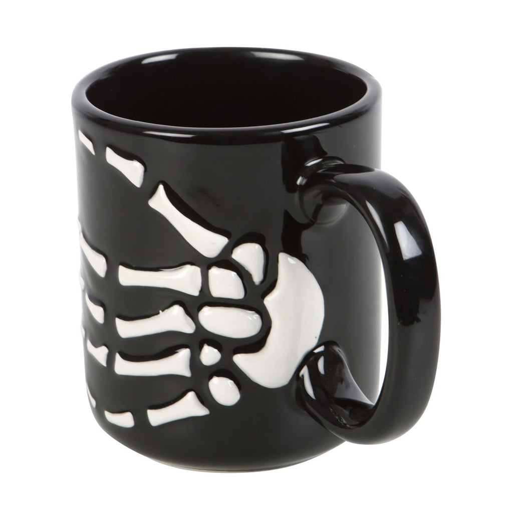 Skeleton Hand Ceramic Mug