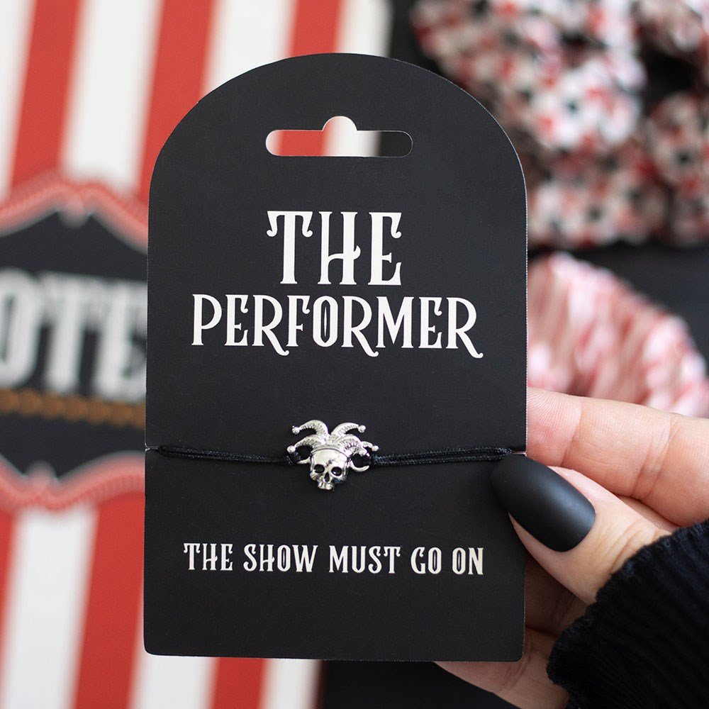 The Performer Skull Cord Bracelet - Bracelet - The Dark Rose Emporium