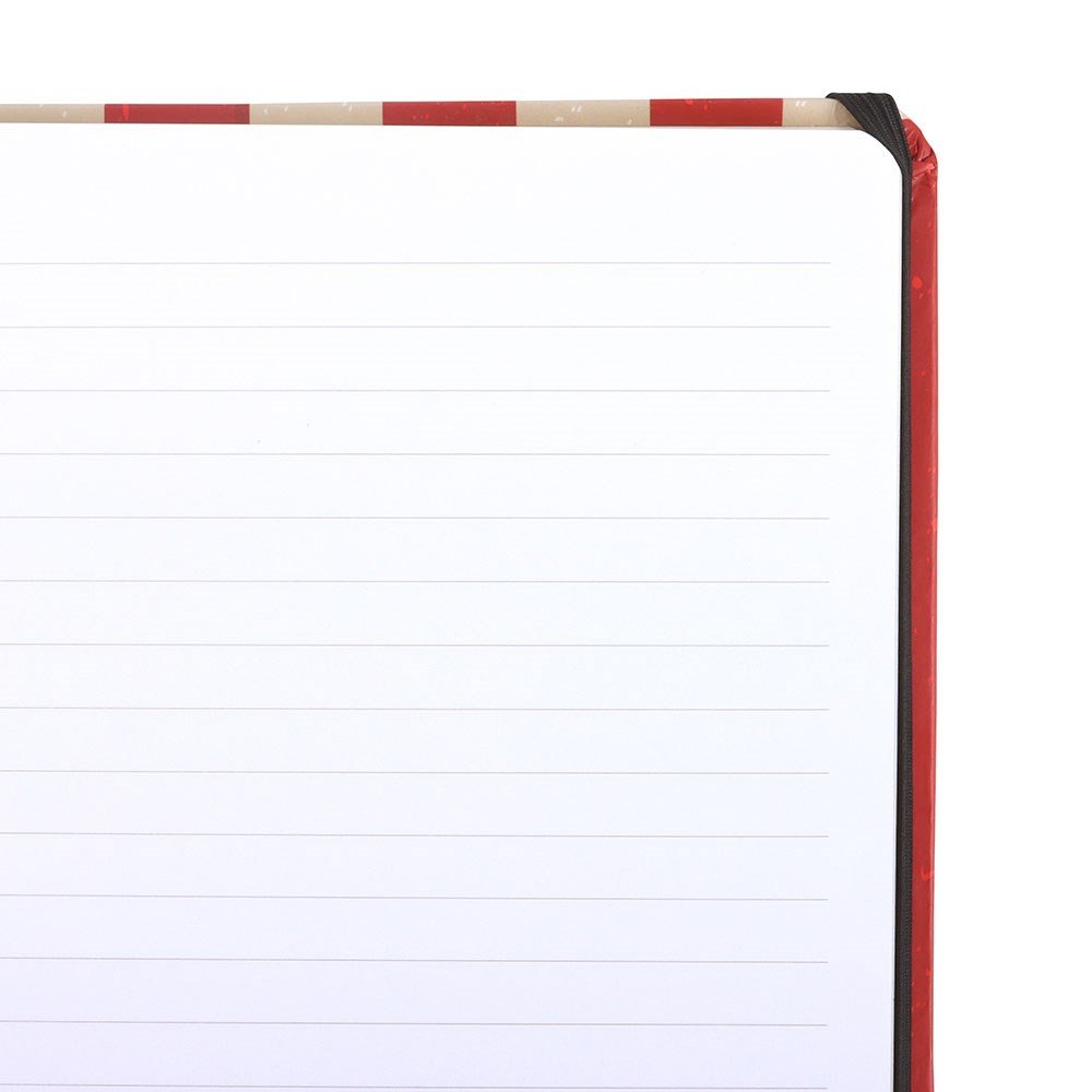 Red Circus Stripe A5 Notebook - Notepad - The Dark Rose Emporium