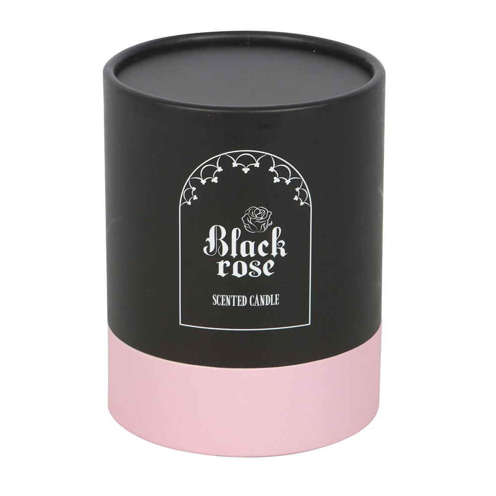 Black Rose Scented Candle With 3D Roses