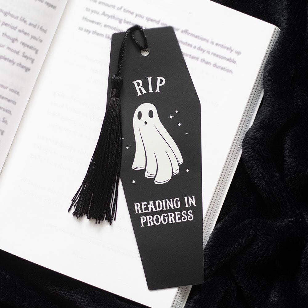 The Haunted Library RIP Reading in Progress Coffin Bookmark