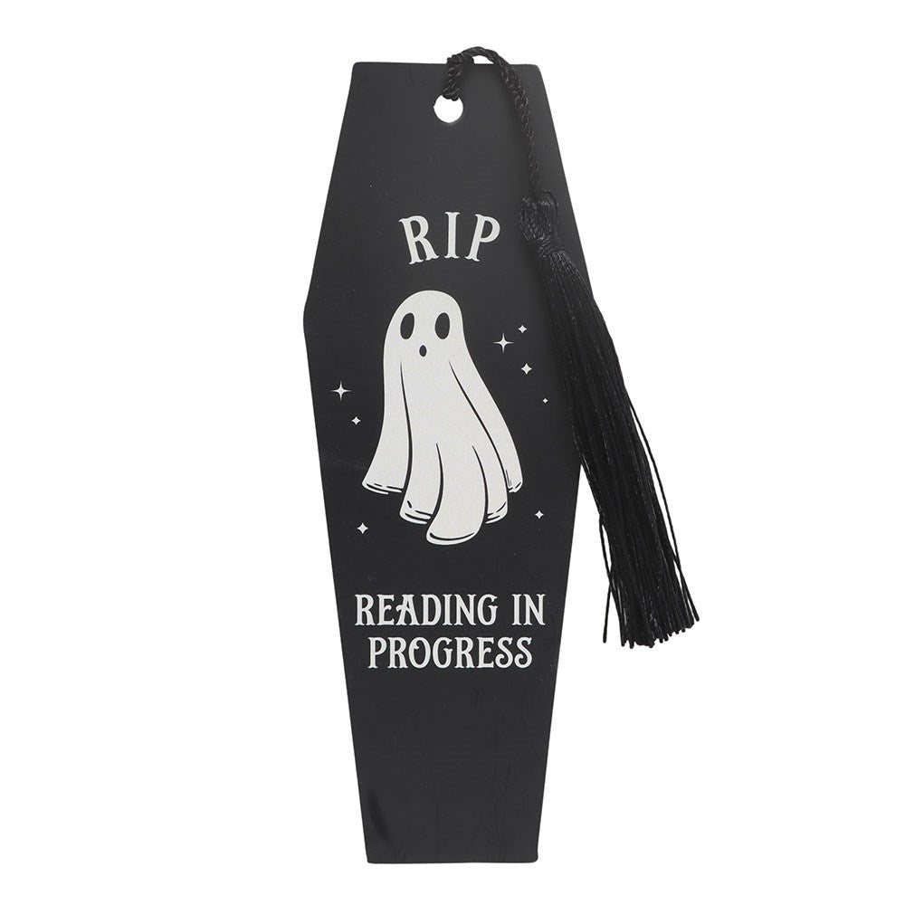 The Haunted Library RIP Reading in Progress Coffin Bookmark