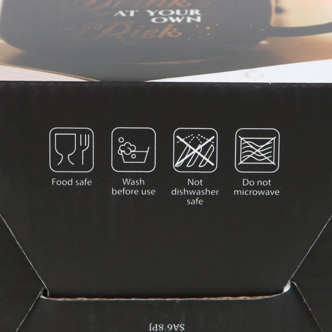 Drick på egen risk Keramisk mugg