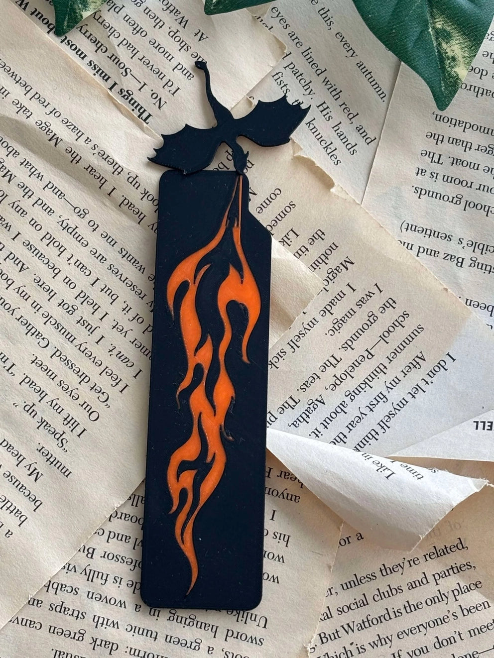 Bookmark – Dragon With Flames